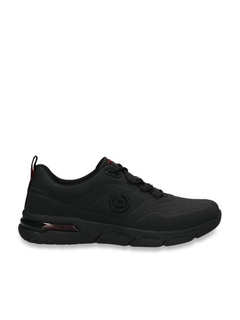 bugatti men's nubola black running shoes