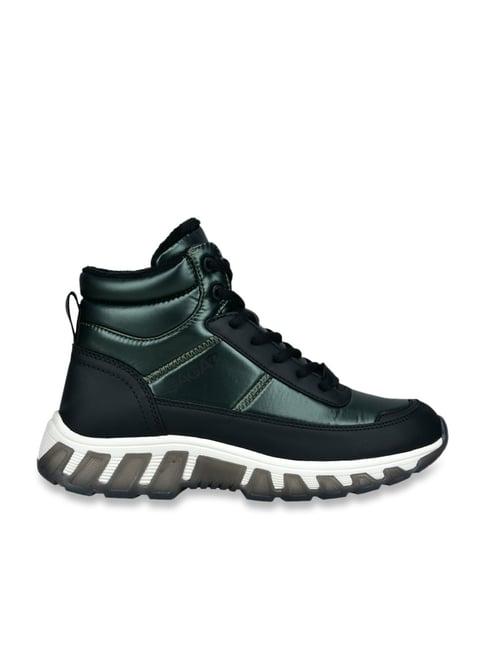 bagatt women's chi tex ankle high dark green sneakers