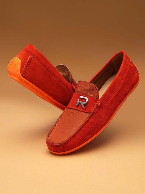 ruosh men's red casual loafers