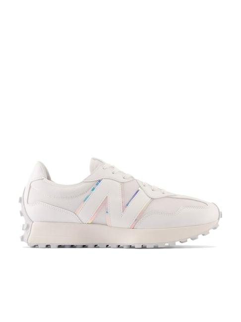 new balance men's 327 white casual sneakers