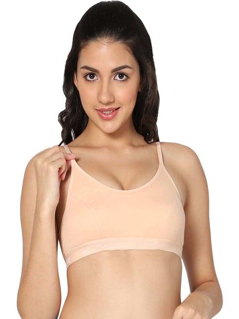 in care peach sports bra