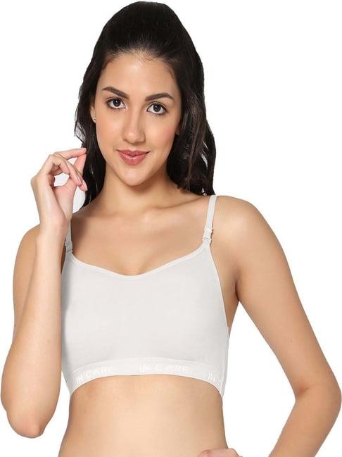 in care white sports bra