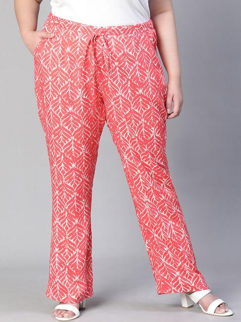 oxolloxo coral printed pants