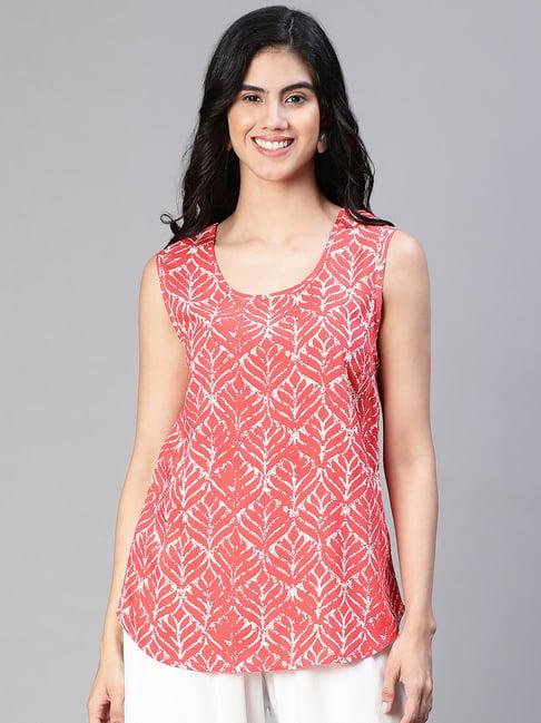 oxolloxo coral printed top