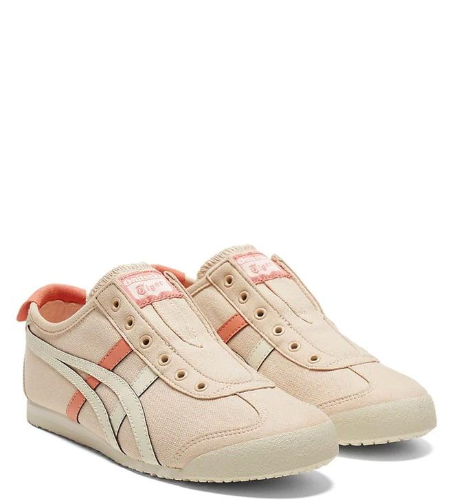 onitsuka tiger unisex mexico 66 slip-on mineral beige & cream sneakers