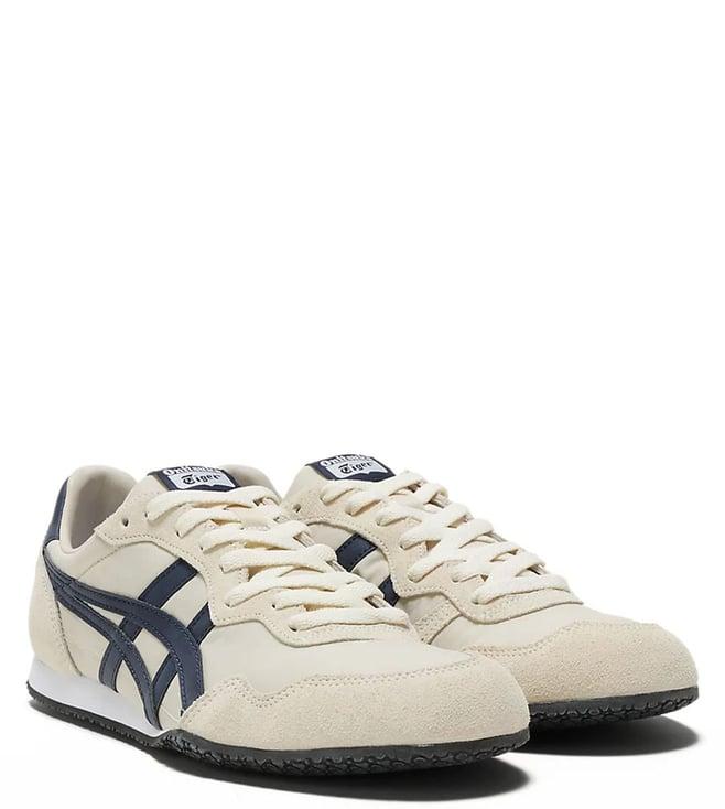 onitsuka tiger unisex serrano birch & peacoat sneakers