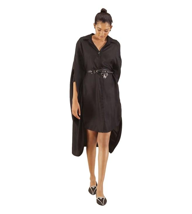 ampm black bagh shirt dress