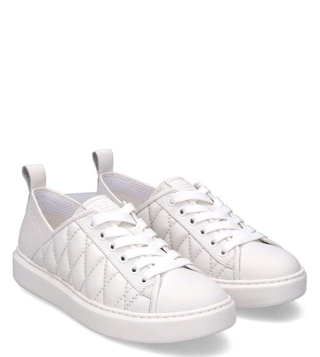 bagatt women's gina quilted leather white sneakers