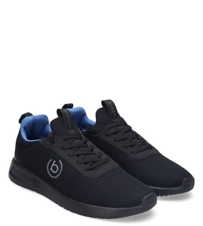 bugatti men's xenon knitted black sneakers