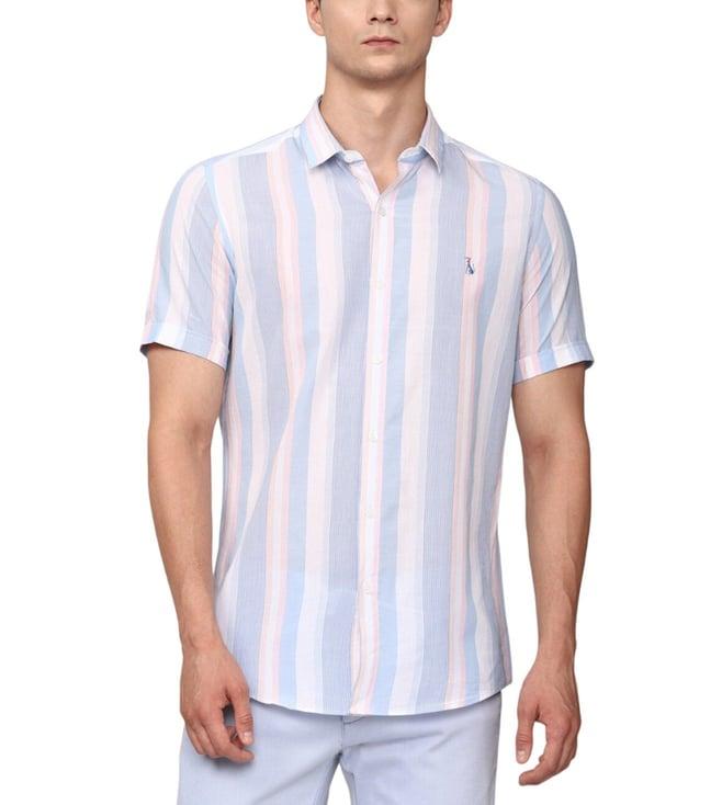 simon carter london multi striped slim fit shirt