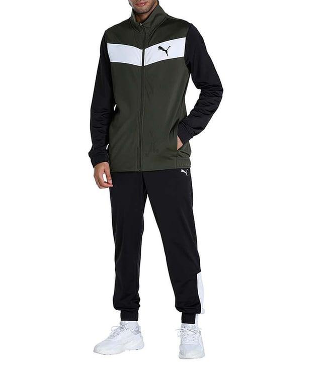 puma forest night & black regular fit tracksuits