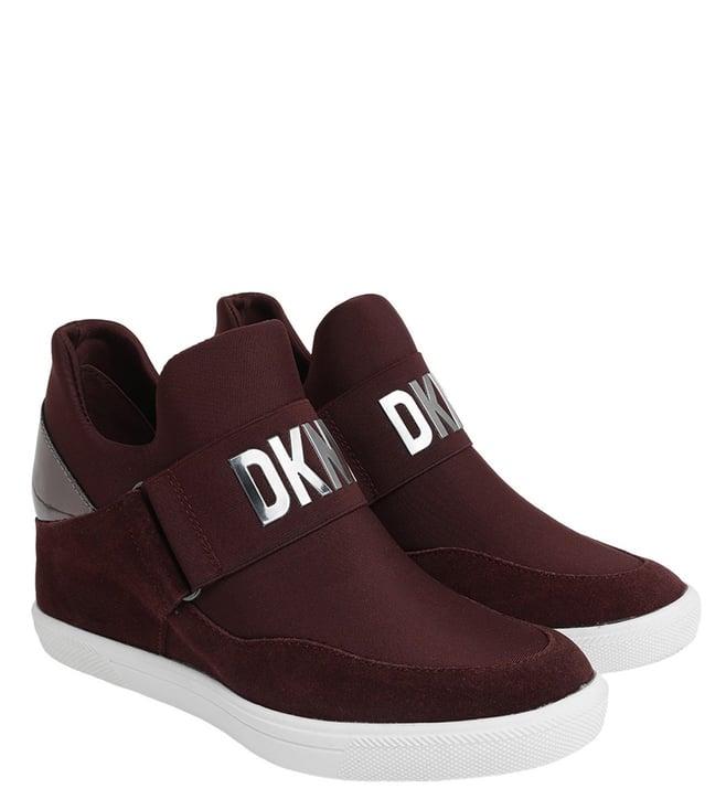 dkny brown logo women sneakers