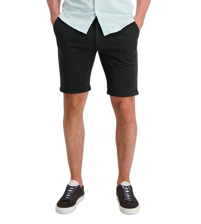 lindbergh green slim fit shorts