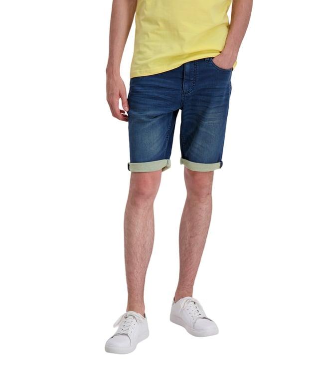 lindbergh blue regular fit shorts