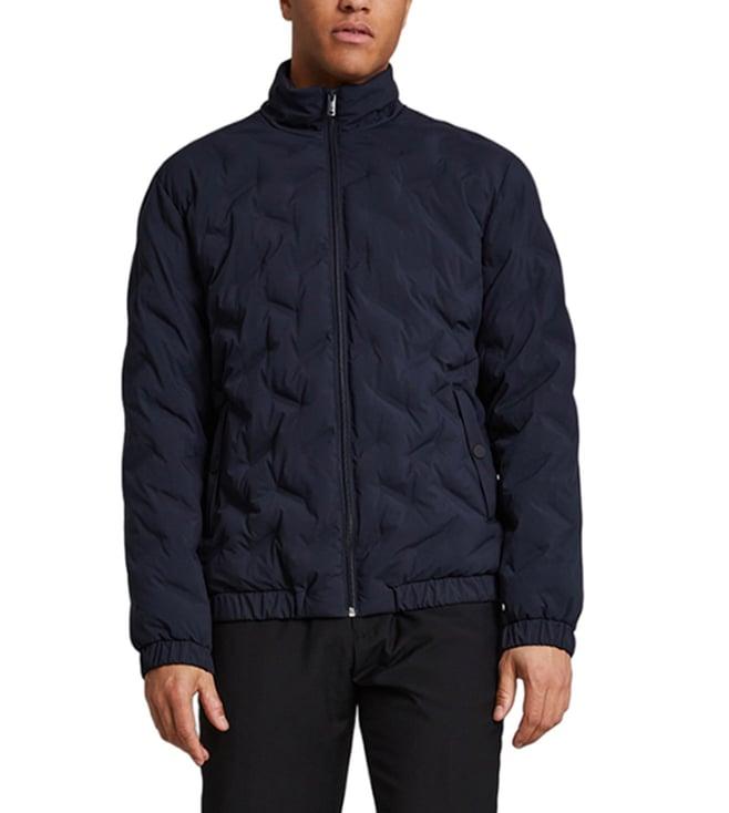 matinique navy blue regular fit qulited jacket