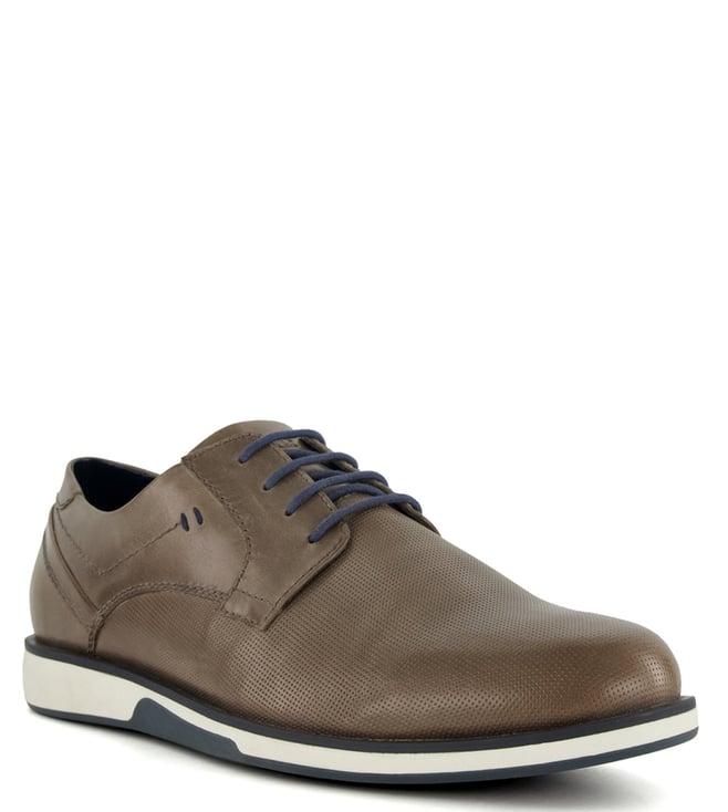 dune london men's bradfield grey derby shoes