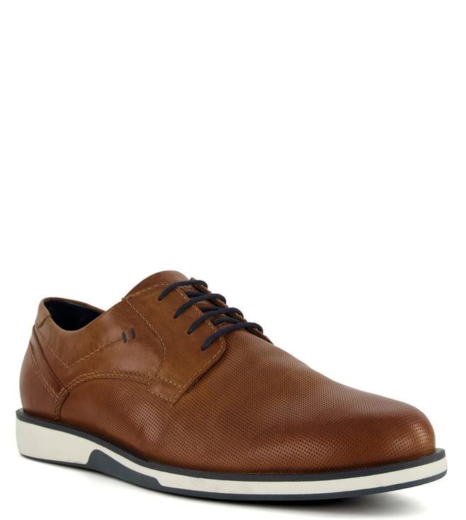 dune london men's bradfield tan derby shoes