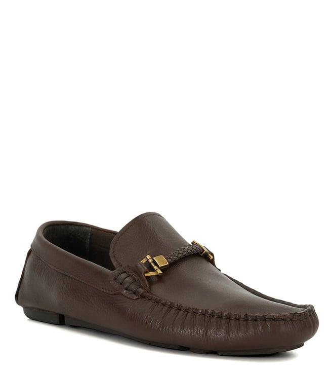 dune london men's beako brown loafers