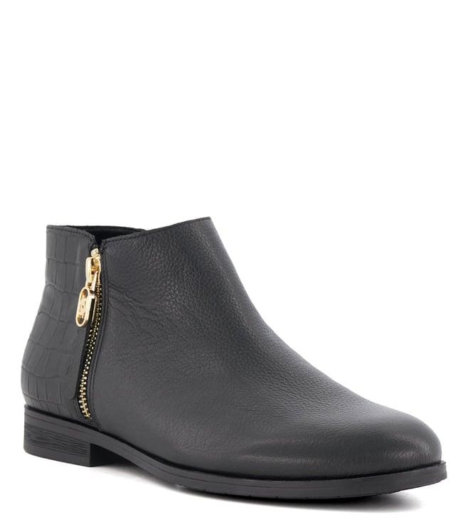 dune london women's pond black boots