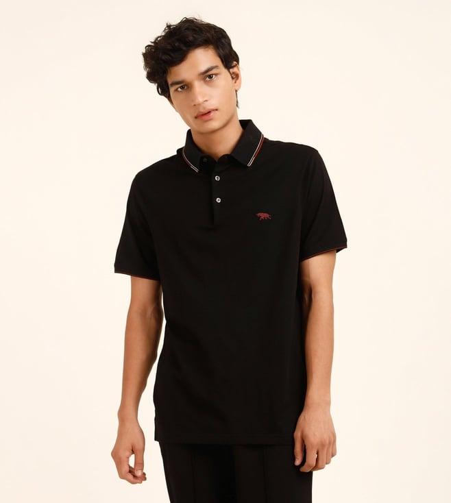 andamen black art of leisure raven polo t-shirt