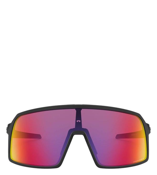 oakley 0oo946294620428 red sport performance uv protection shield sunglasses for men