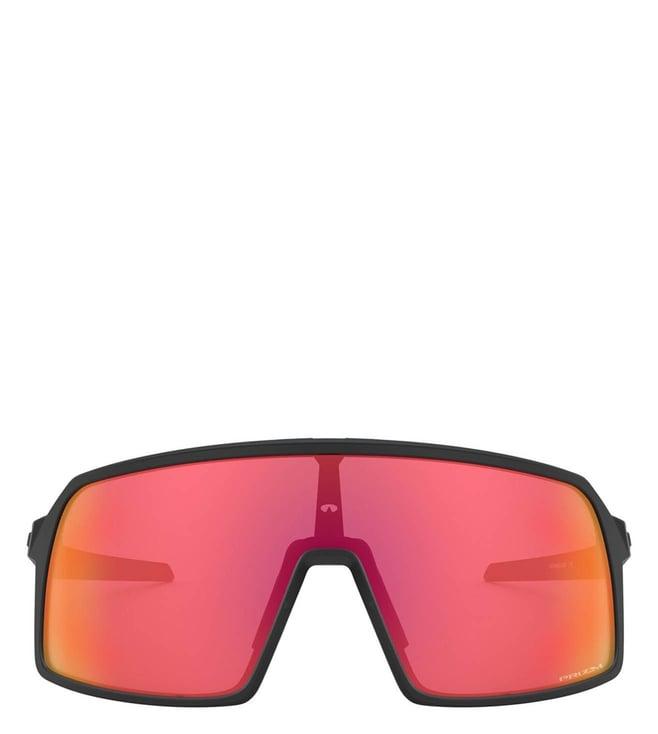 oakley 0oo946294620328 red sport performance uv protection shield sunglasses for men