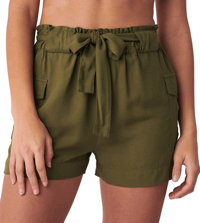 la vie en rose high waist cargo shorts