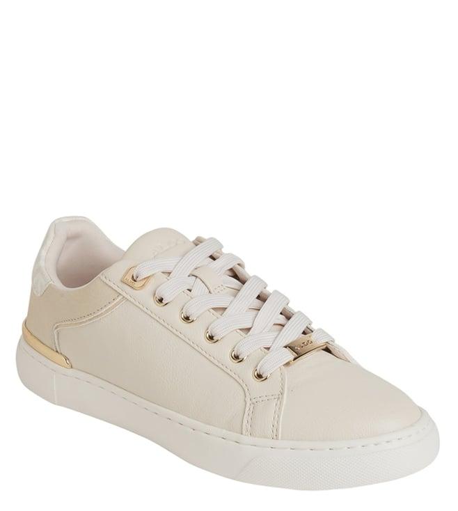 aldo women's iconispec109 beige sneakers