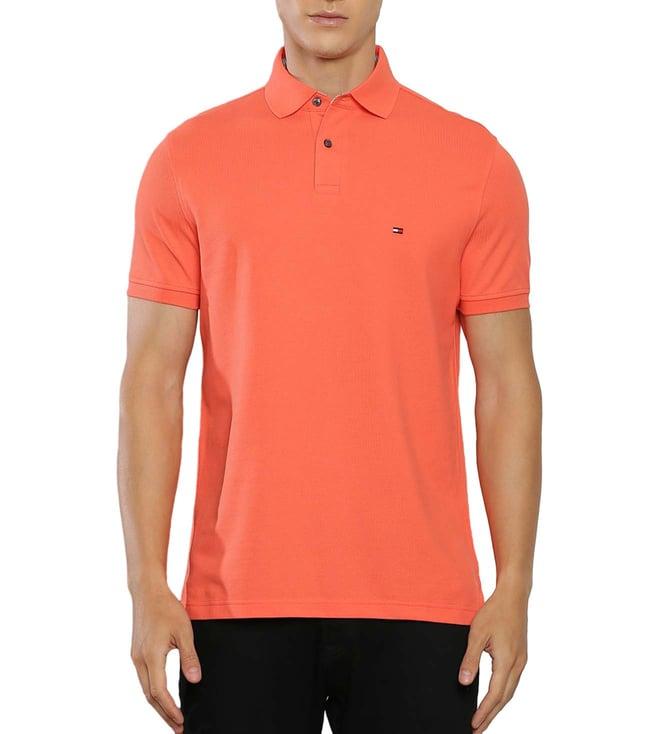 tommy hilfiger lush coral regular fit polo t-shirt