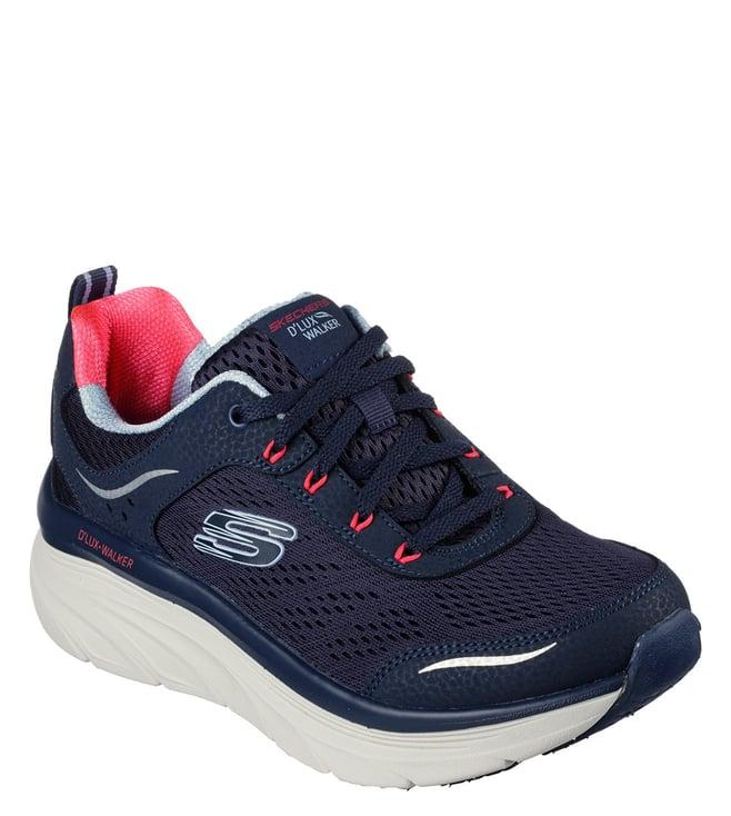 skechers women's d'lites navy sneakers