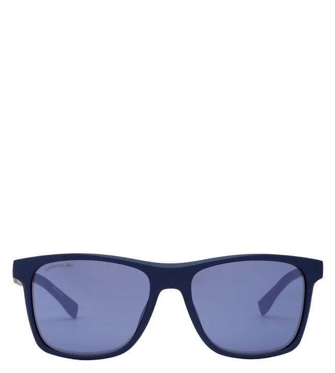 lacoste 900 424 56 s blue uv protection square sunglasses for men