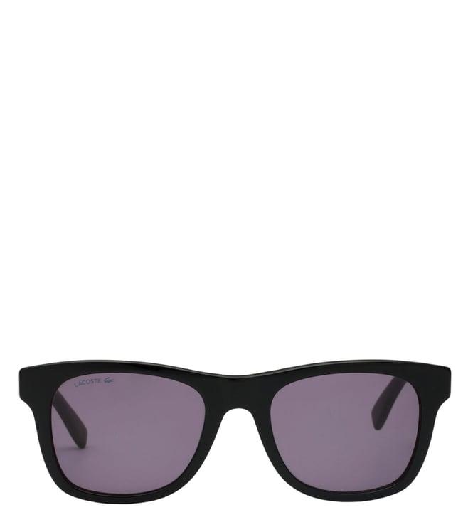 lacoste 978 001 52 s purple uv protection square sunglasses for men