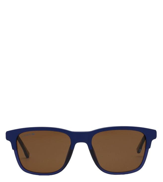 lacoste 607nd 424 54 s brown uv protection wayfarer sunglasses for men