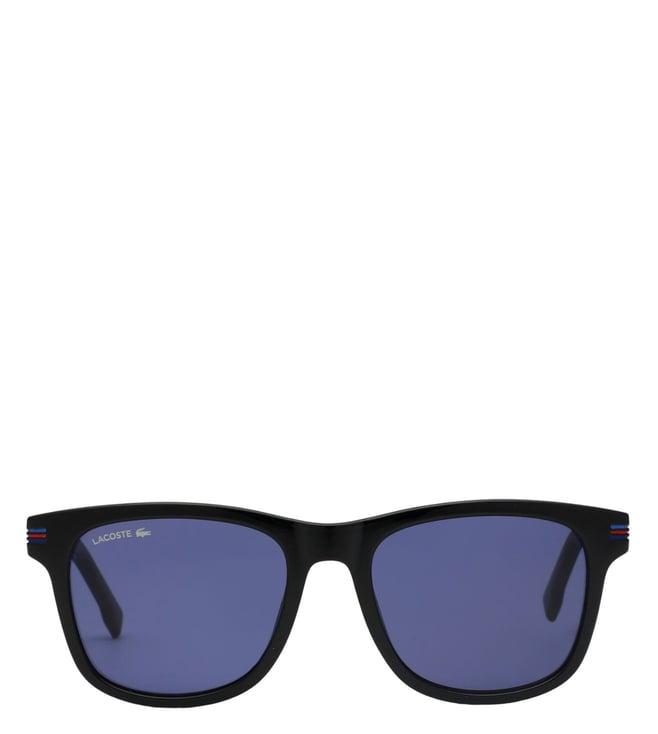 lacoste 995 001 53 s blue uv protection wayfarer sunglasses for men