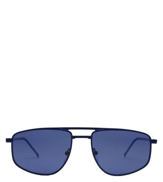 lacoste 254 401 57 s blue uv protection aviator sunglasses for men