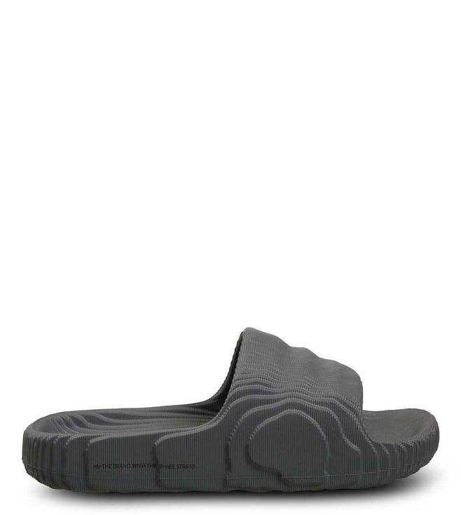 adidas originals men's adilette 22 grey slide sandals