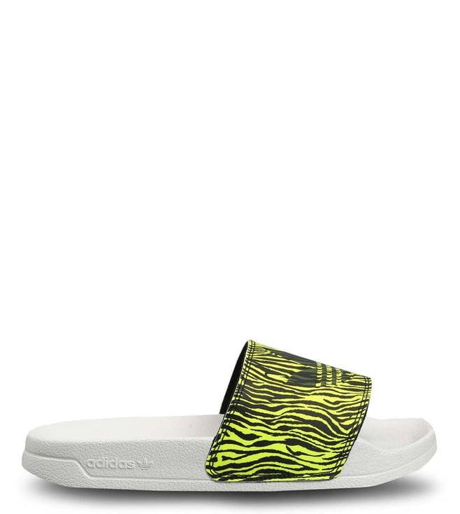 adidas originals women's adilette lite yellow slide sandals