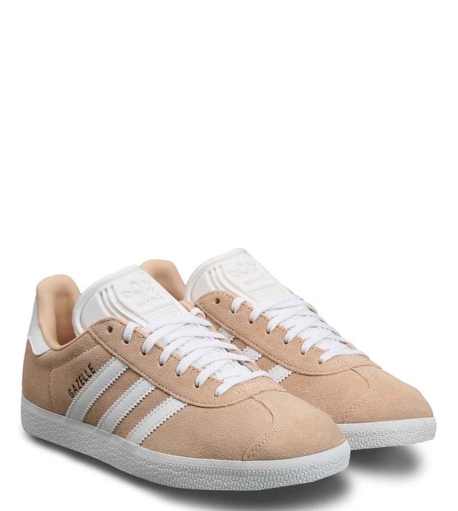 adidas originals women's gazelle beige sneakers