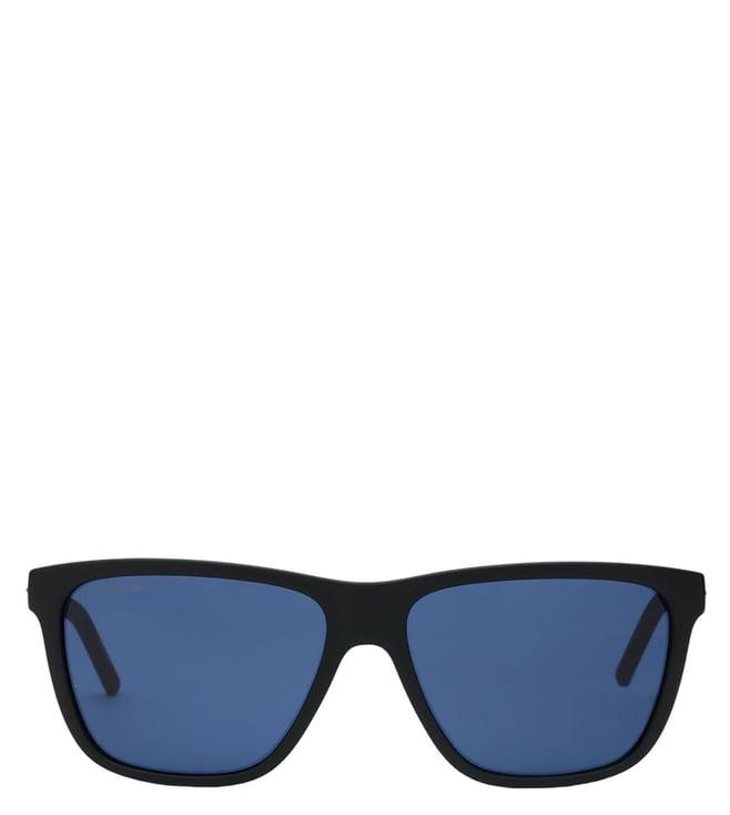 lacoste 932 001 57 s blue uv protection square sunglasses for men