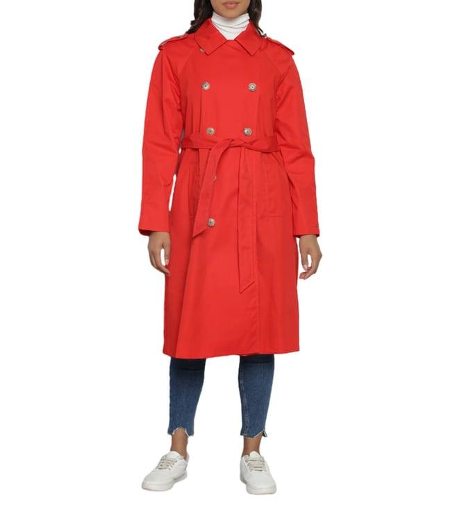 tommy hilfiger fireworks regular fit trench coat