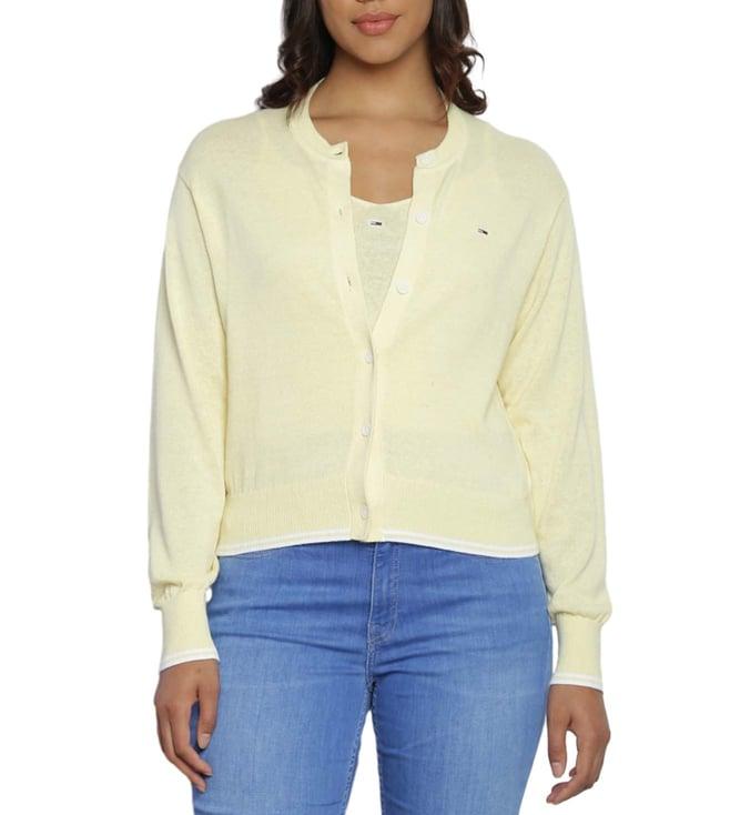 tommy hilfiger lemon zest regular fit cardigan