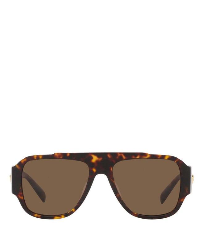 versace pop chic 0ve4436u1087357 brown uv protected square sunglasses for men