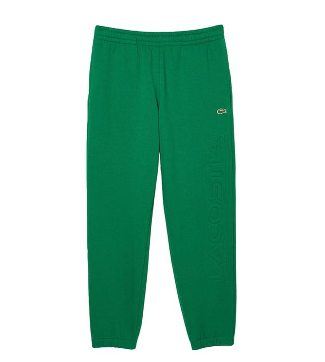 lacoste green regular fit joggers