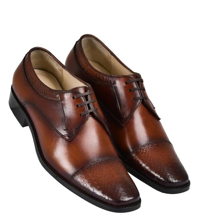 luxoro formello men's alvaro lace up cognac oxford shoes