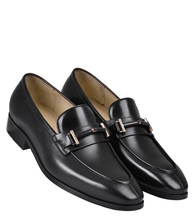 luxoro formello men's adelmo slip on black loafers