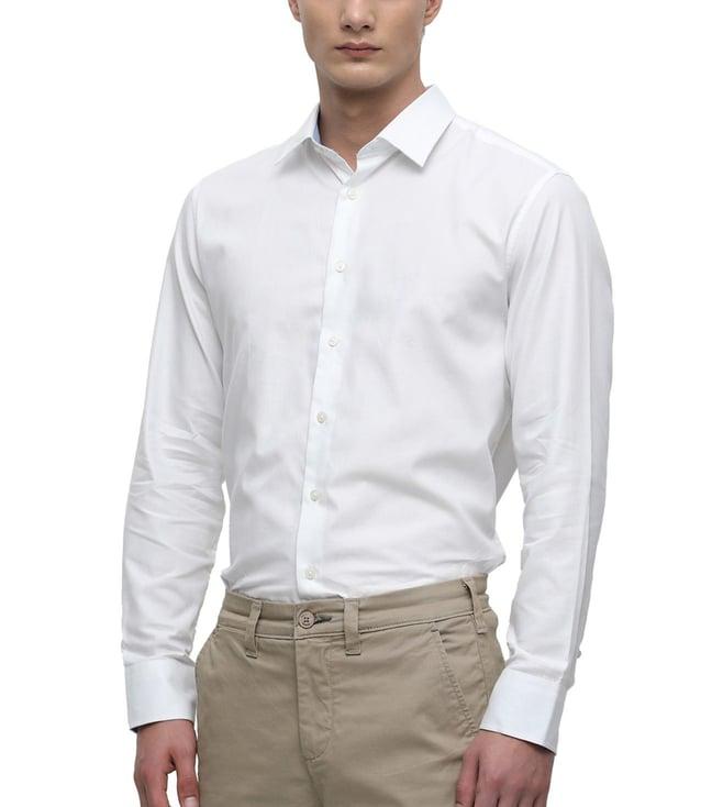 selected homme white slim fit shirts