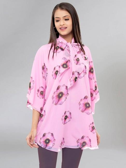 first resort by ramola bachchan pink floral top