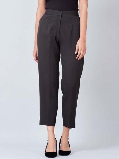 first resort by ramola bachchan black slim fit pants