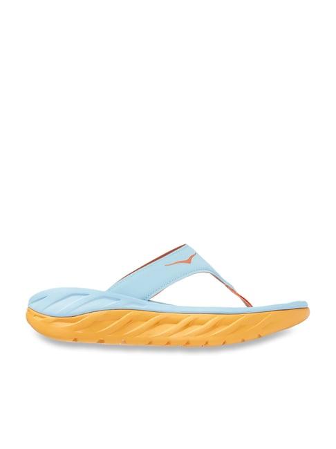 hoka women's ora recovery sky blue flip flops