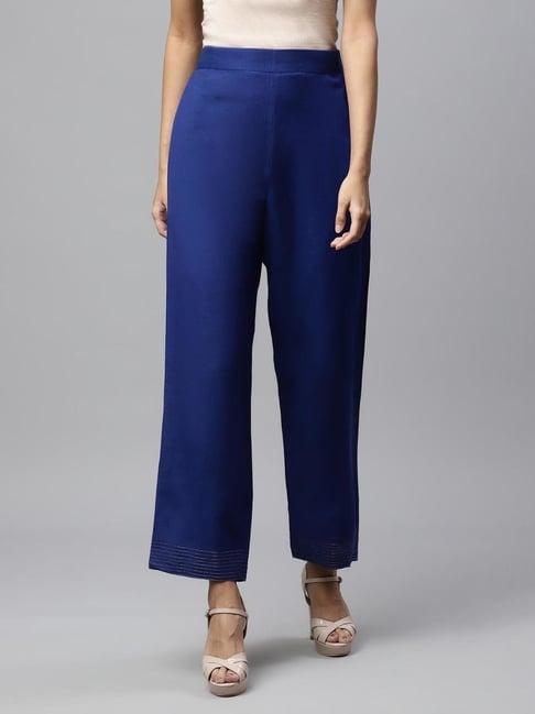 linen club woman indigo navy straight premium linen bottom